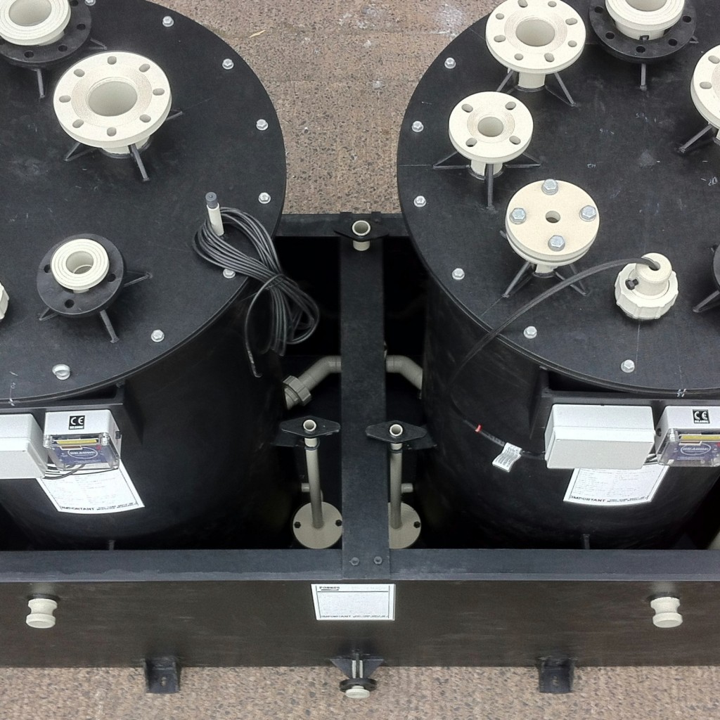 Black Polypropylene UV Protected Storage Tanks with Flanged Fittings Inlet Outlets and Vent